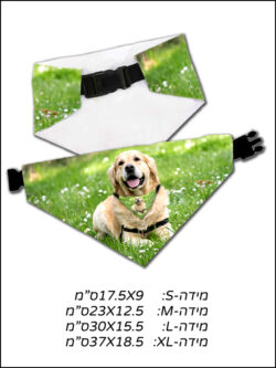 הדפסה על בנדנה לכלב